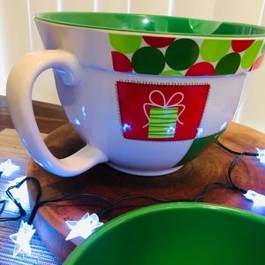 Christmas melamine nesting bowls set